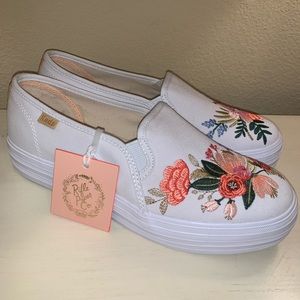 Keds x Rifle Paper Co Slip On Platforms